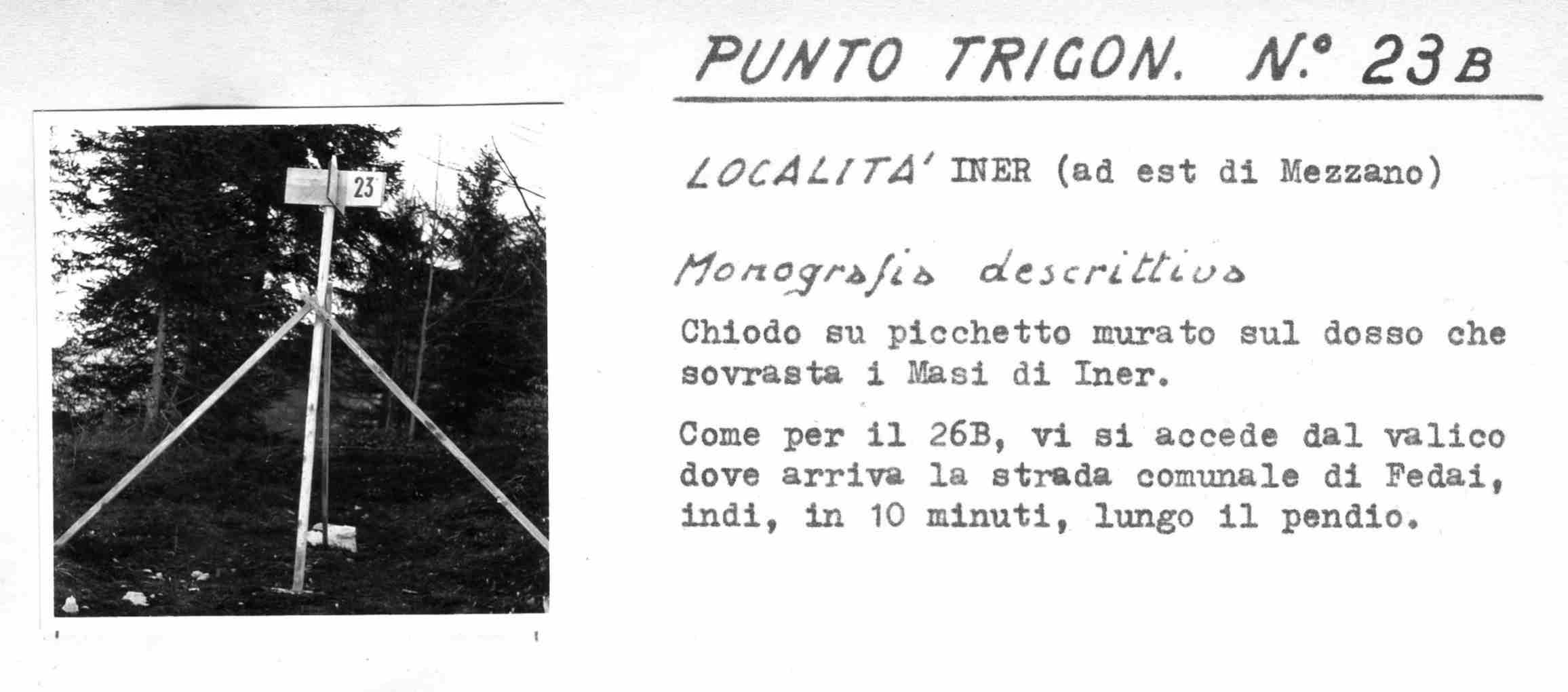 Fig. 12 - Punto trigonometrico con segnale